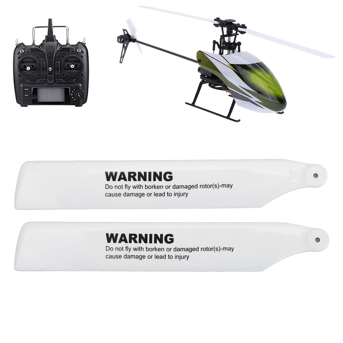 Dilwe RC Helicopter Blades,Lightweight RC Aircraft Propellers Blades Replacement Parts for XK K110 RC Helicopter