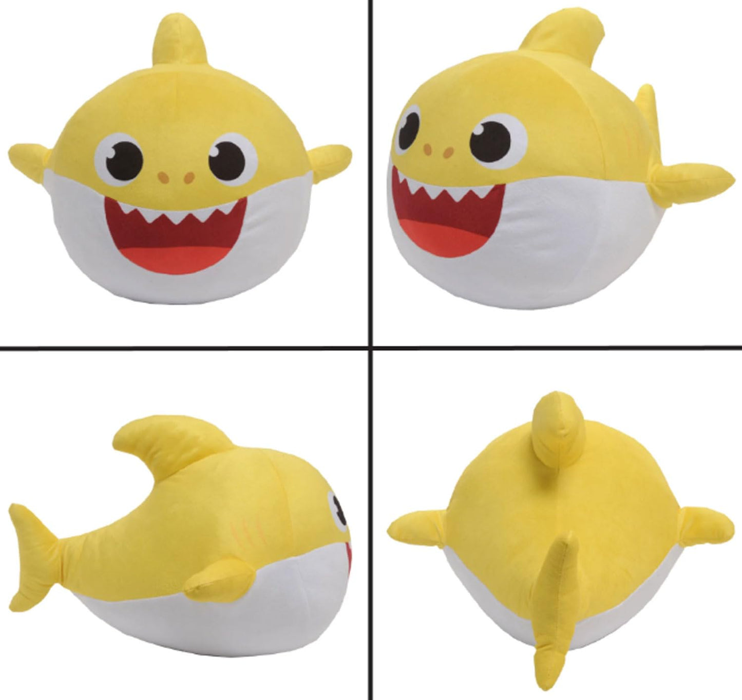 Nickelodeon Baby Shark Kids Plush Cuddle and Decorative Pillow Buddy, Yellow 15" Tall