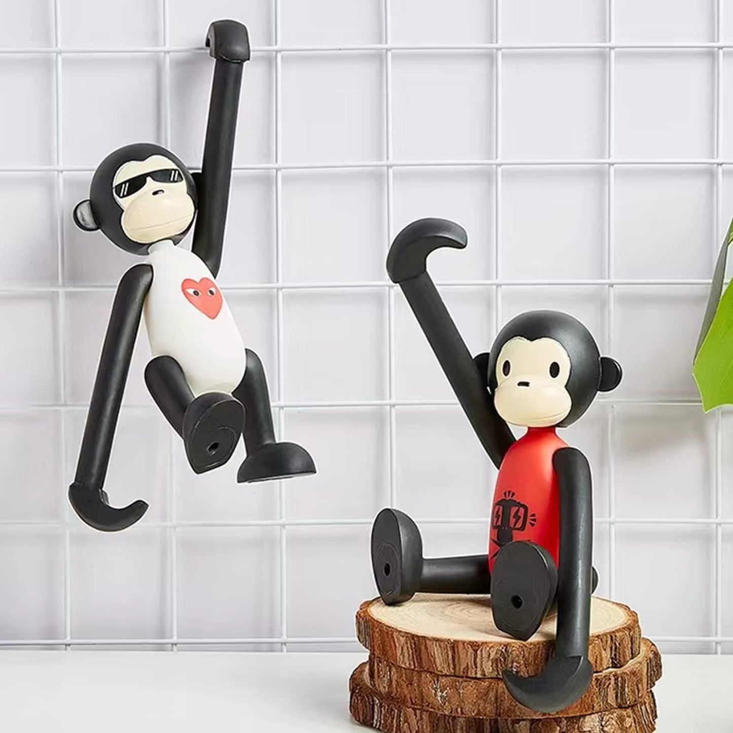 ROCAMI Cute Desk Accessory, Funny Desk Decor - Adjustable Phone Holder for Smartphones & Tablets (Green)