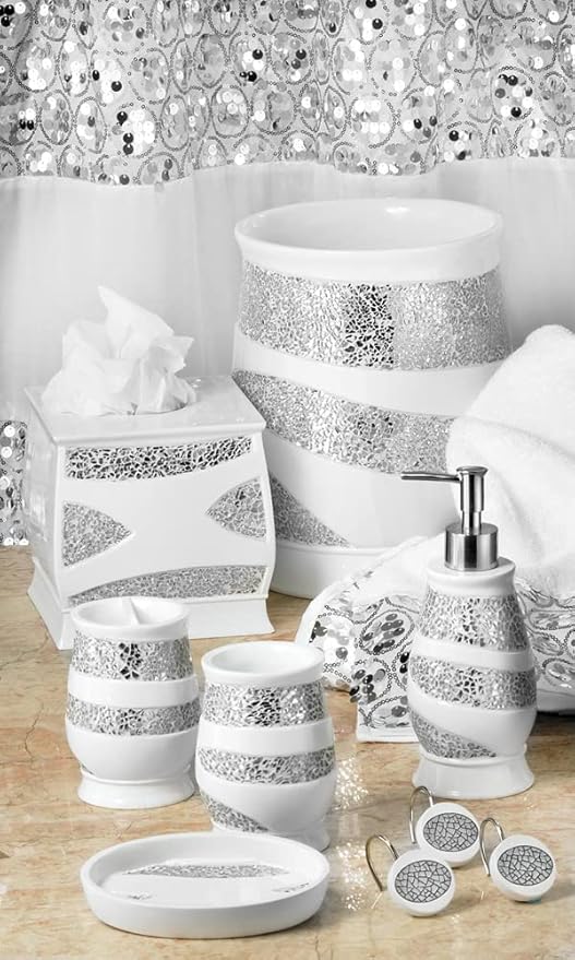 Zahari Home Sinatra Bath Tooth Brush Holder Modern Tooth Brush and Toothpaste Holder, White