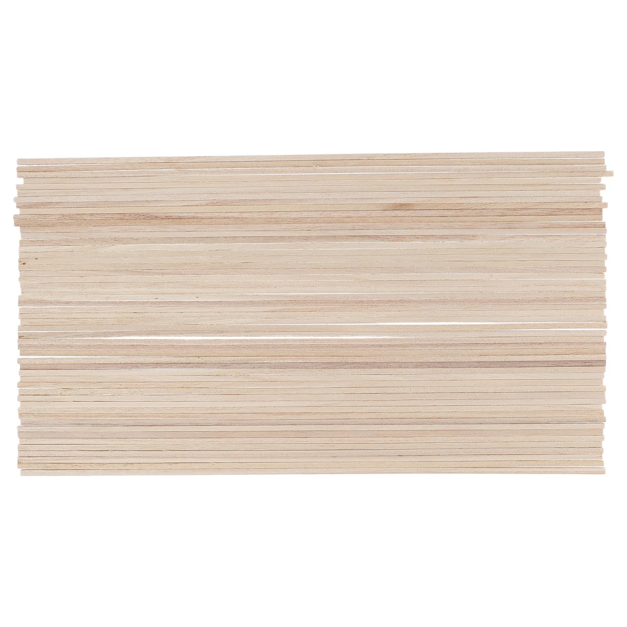 jojofuny 50pcs 300x3mm Square Wood Dowels Rods – Unfinished Wooden Rod Sticks for Crafting, Model Building, School Activities & DIY Projects – Premium Quality, Easy to Cut & Natural Wood Texture