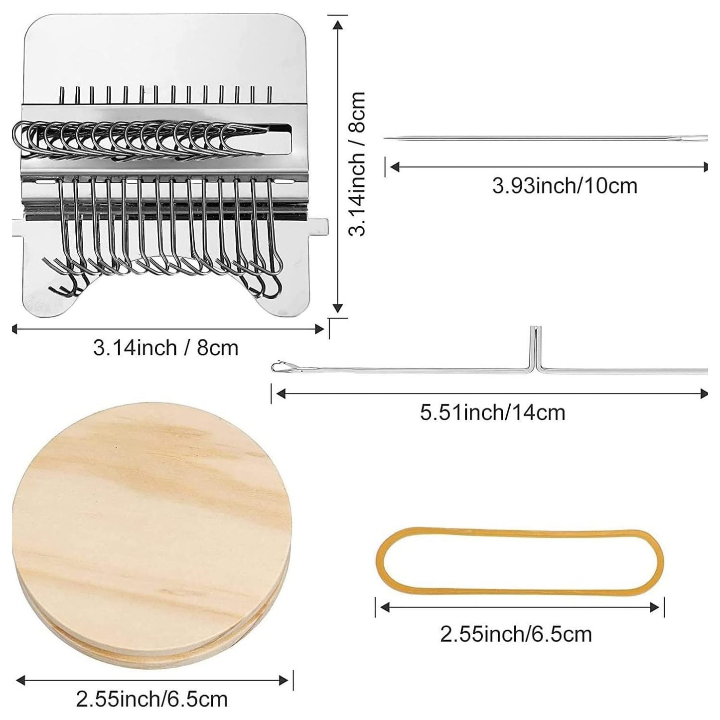 Darning Loom Small Type Weave Tool Quickly Mini Convenient for Mending Jeans Socks Clothes Loom Machine Makes Beautiful Stitching DIY Weaving Arts Speed Weaver Kit