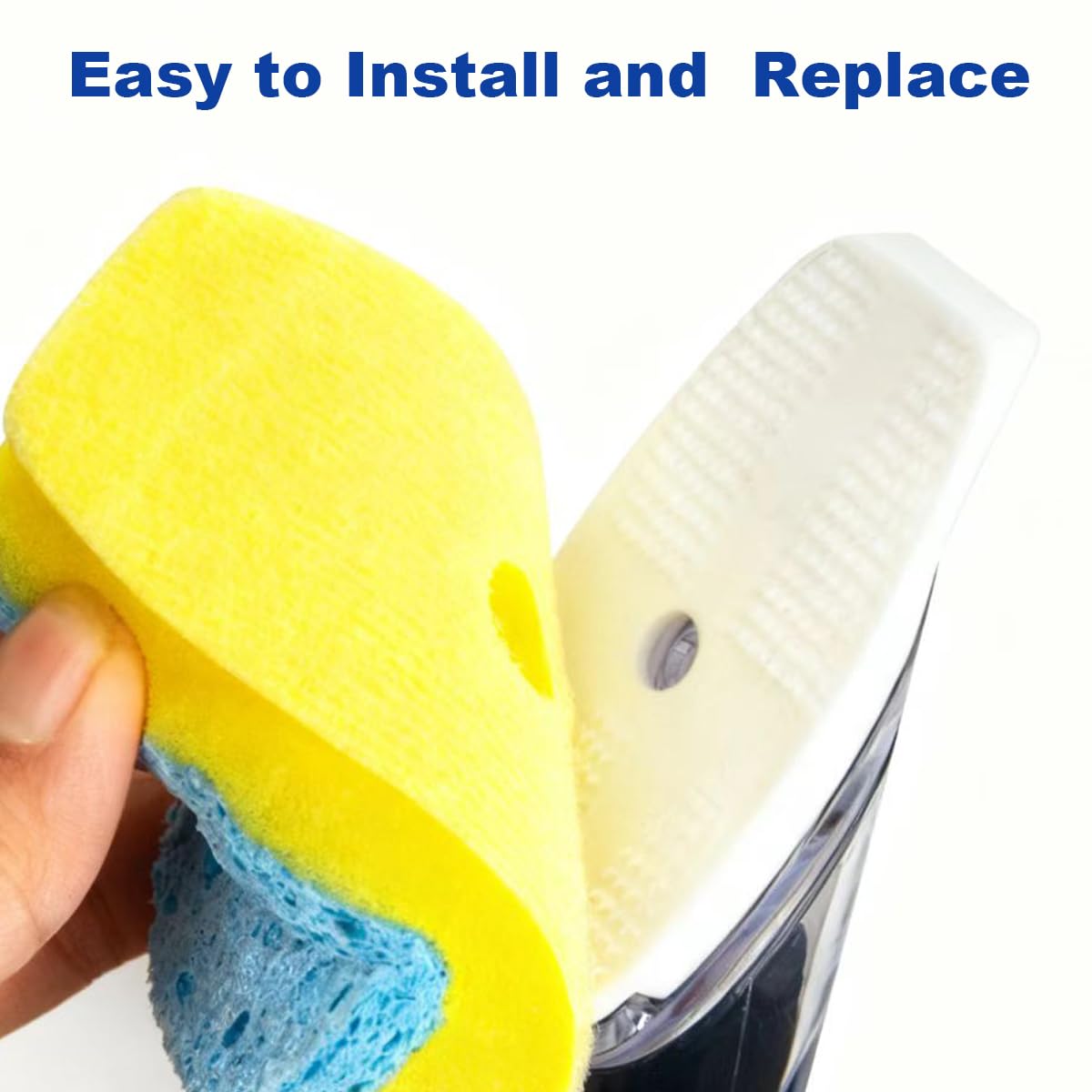 CELOX Dish Sponge with Handle for Pot Pan Sink Cleaning, Soap Dispensing Dish Sponge