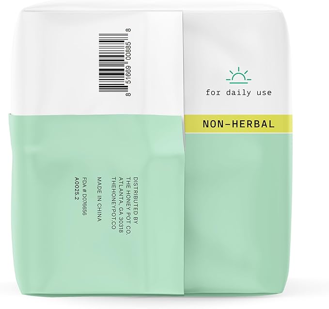 The Honey Pot Company - Non-Herbal Everyday Panty Liners for Women - Organic Cotton Cover & Ultra-Absorbent Pulp Core - Sanitary Pads - Feminine Care - FSA & HSA Eligible - 30 ct