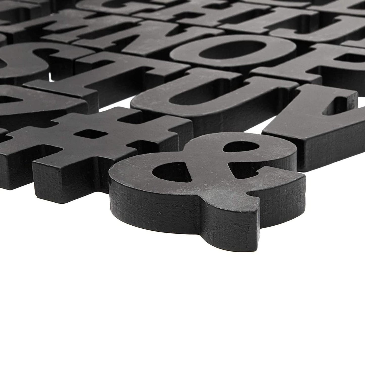 Bright Creations 54 Pieces 3D Wooden Alphabet Letters for Tabletop, Home Wall, Party Decor, DIY Crafts, A-Z (3 Inch, Black, 0.6 in Thick) - Letters for Wall Decor