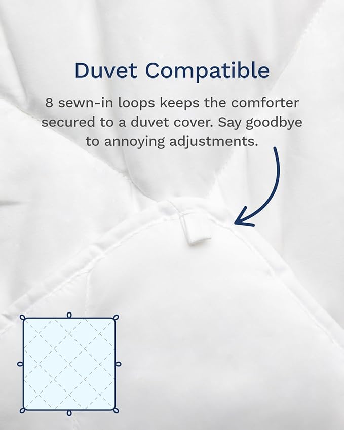 ViscoSoft Queen/Short Queen Microfiber All Seasons Down Alternative Quilted Comforter - Cooling Breathable Premium Soft Reversible Microfiber Duvet Blanket
