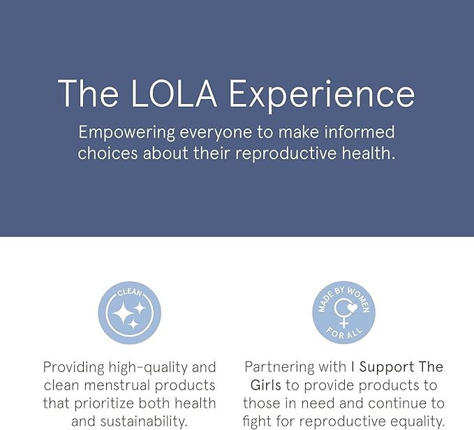LOLA Organic Cotton Tampons, 8 Count - Light Non-Toxic Tampons, Period Feminine Hygiene Products, HSA FSA Approved Products Feminine Care