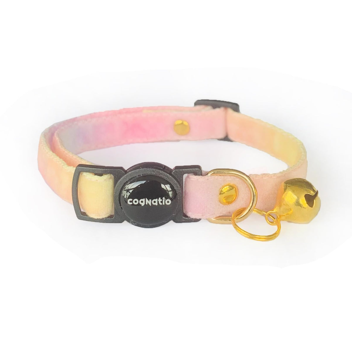Cognatio Safety Quick Release Cat Collars,Double Velvet with Bell Available in a Range Colors,Perfect for Your Kitty, Adjustable 20-30 cm