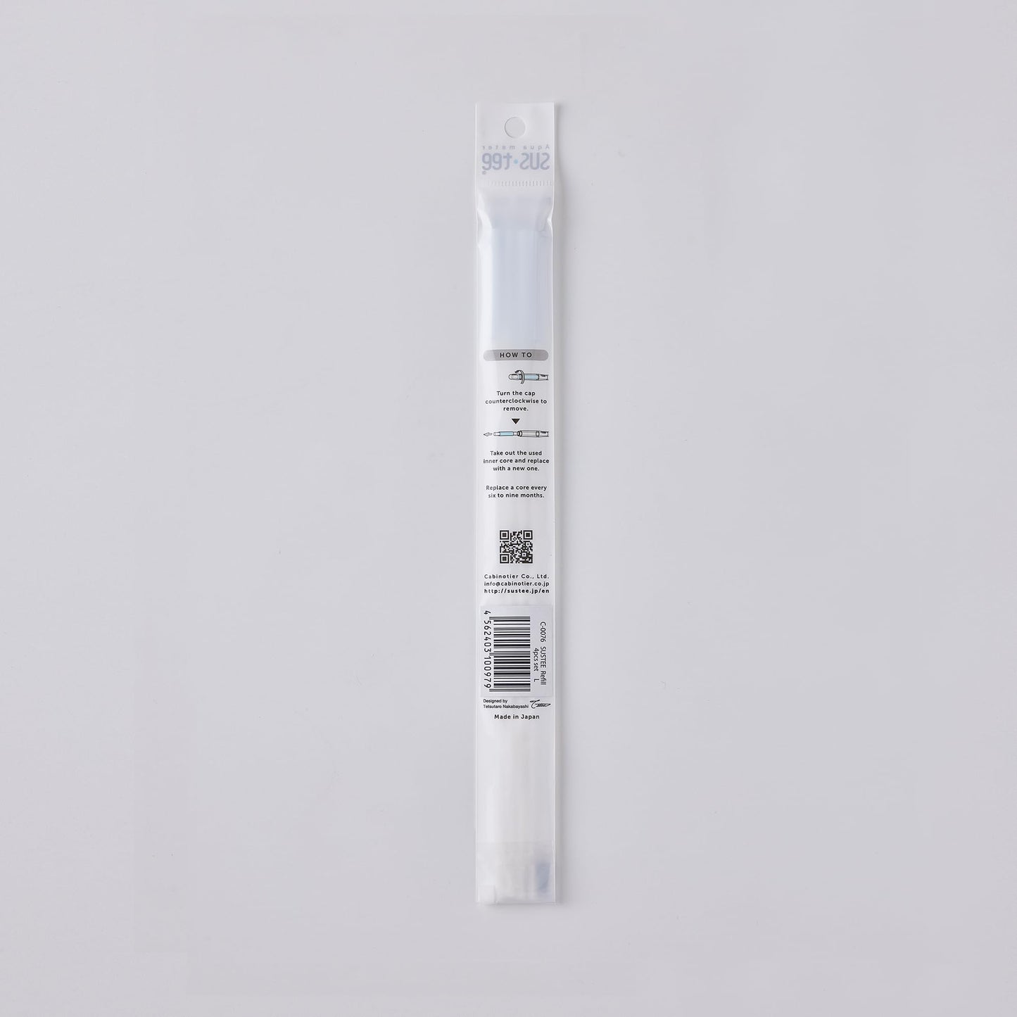 Sustee Aqua Meter, Moisture Sensor Refill Insert, Large Style, 4 Insert Replacement Sticks