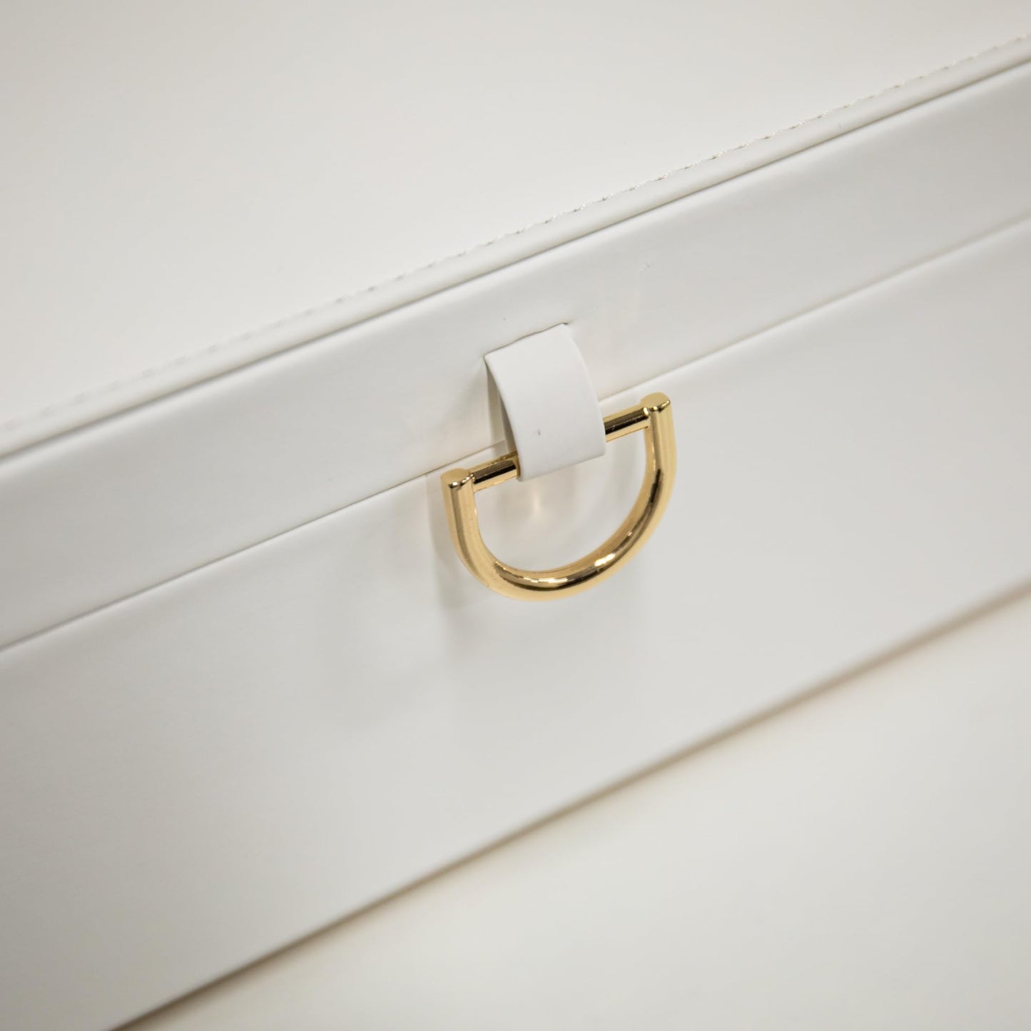 COLLECTIVE HOME - Monogram Jewelry Box with Mirror, Custom Gold Letter Engraving, Elegant Jewelry Organizer with Removable Tray, Gift for Mother’s Day, Girlfriend, Birthday (m)