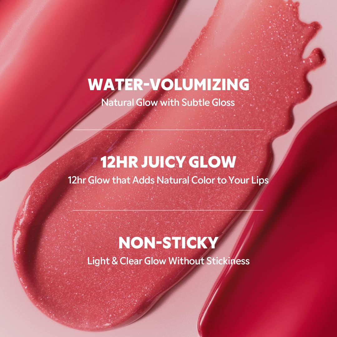 TIRTIR [*Mini Size Waterism Tinted Lip Gloss #05 Scotch Shot, 0.06 Fl Oz – Kiss Ready Lipgloss, 12H Long Lasting Non Sticky Natural Tinted Glow Korean Multiuse Cheek and Lip Tint for Women gift
