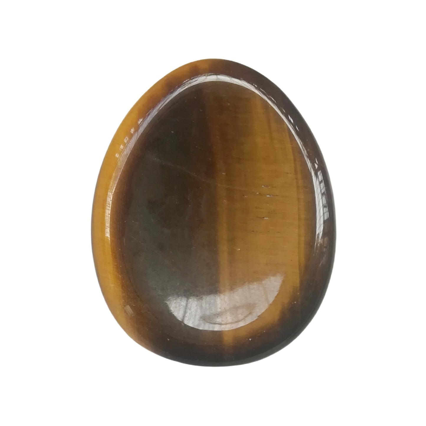 Bacatgem Natural Tiger's Eye Water Drop Chakra Thumb Worry Stone,Stress Relax Healing Reiki Crystal Pocket Palm Stones