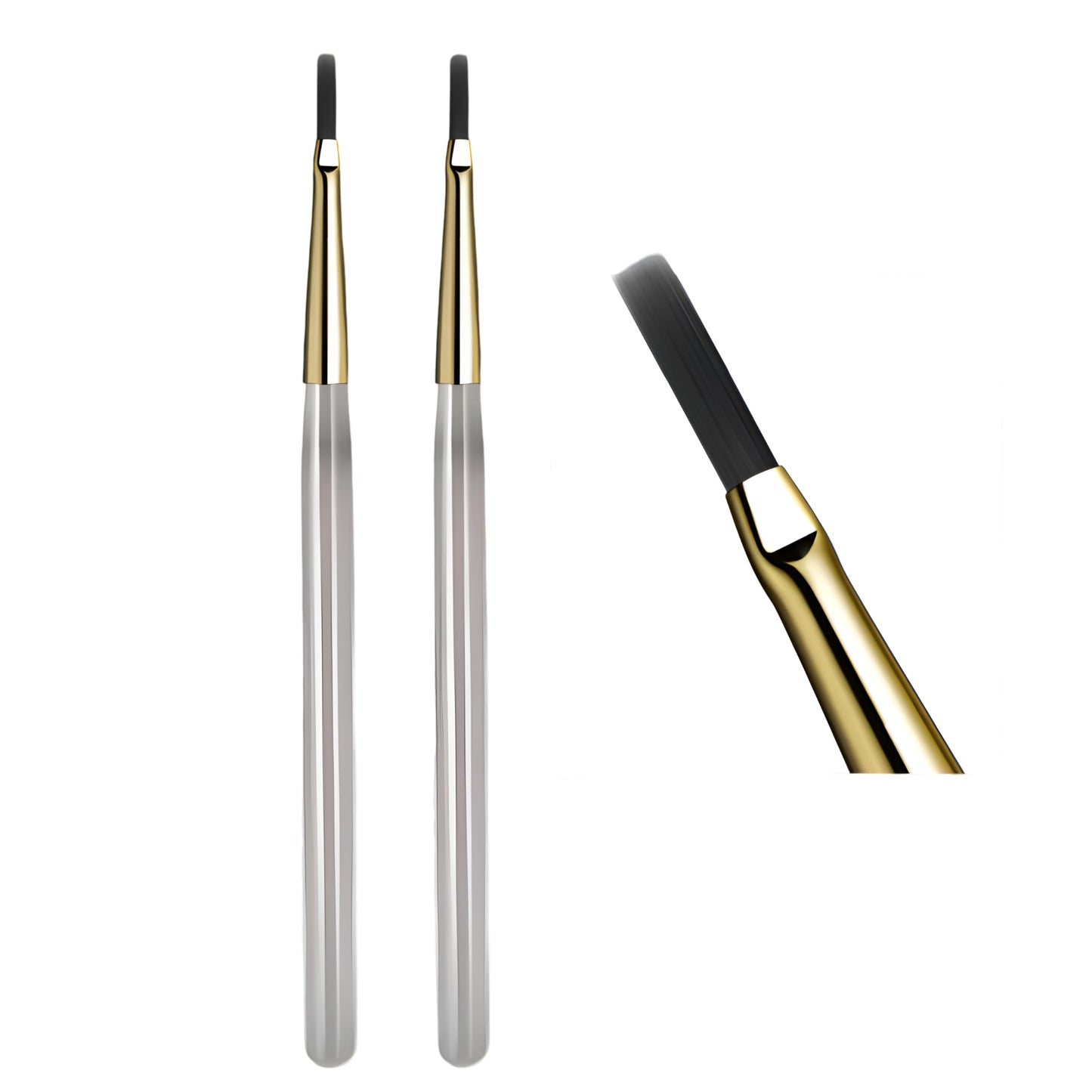 Ombre Nail Art Brush – Thin Striping & Checker Painting Tool for Acrylic Nails, Poly Gel Design, Manicure Detail & Gradient Effects, Professional Nail Drawing Accessory