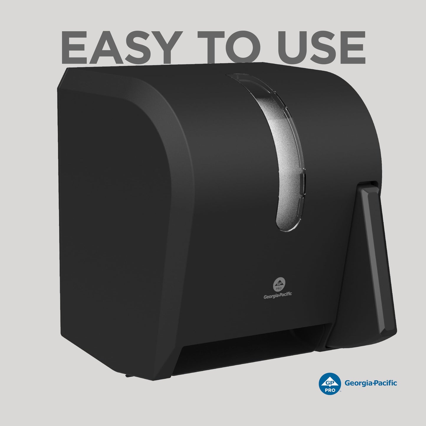 Georgia-Pacific Push Paddle Roll Paper Towel Dispenser by GP PRO, 54338A, Black