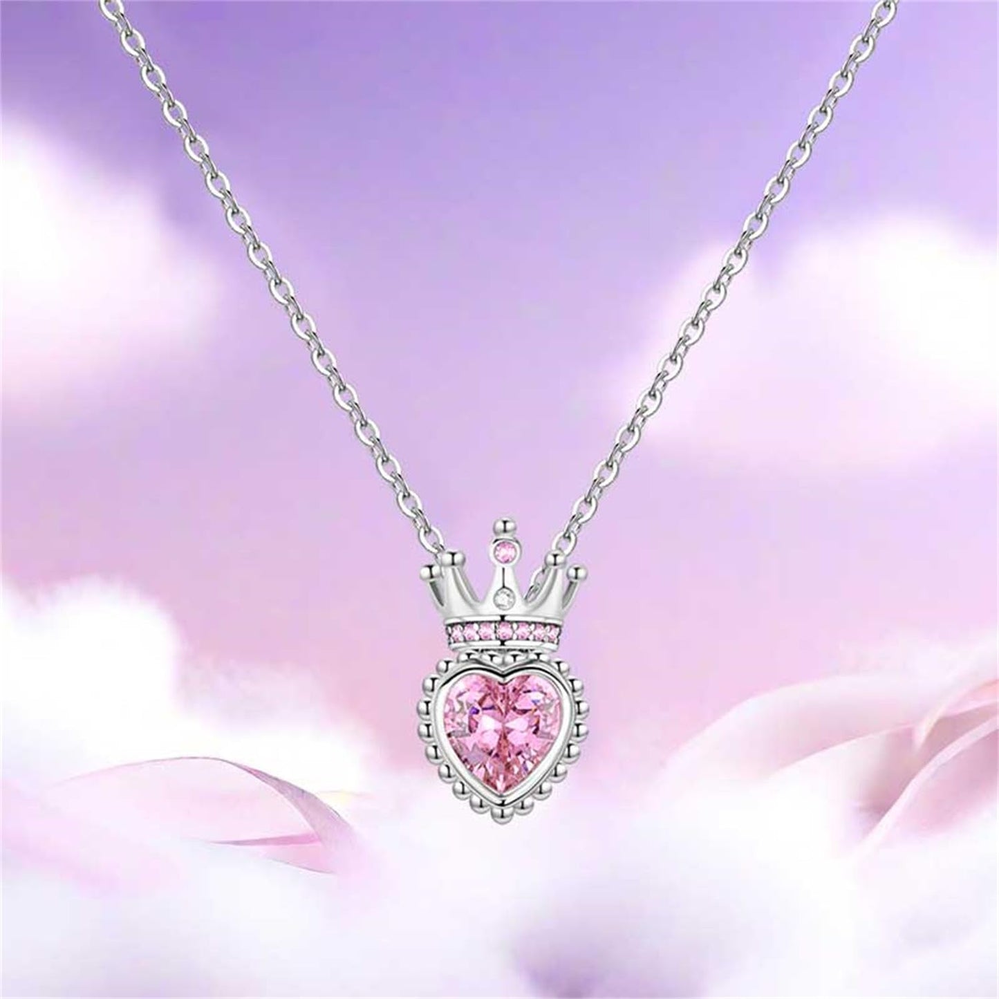 MISEFF 925 Sterling Silver Fashion Pendant Necklace for Women，Fashion Jewelry, 18K Gold Plated， Advanced Retro Series Link Chains ，Basic Multifunctional Accessories Suitable for Multiple Occasions and Daily Wear (Crown)