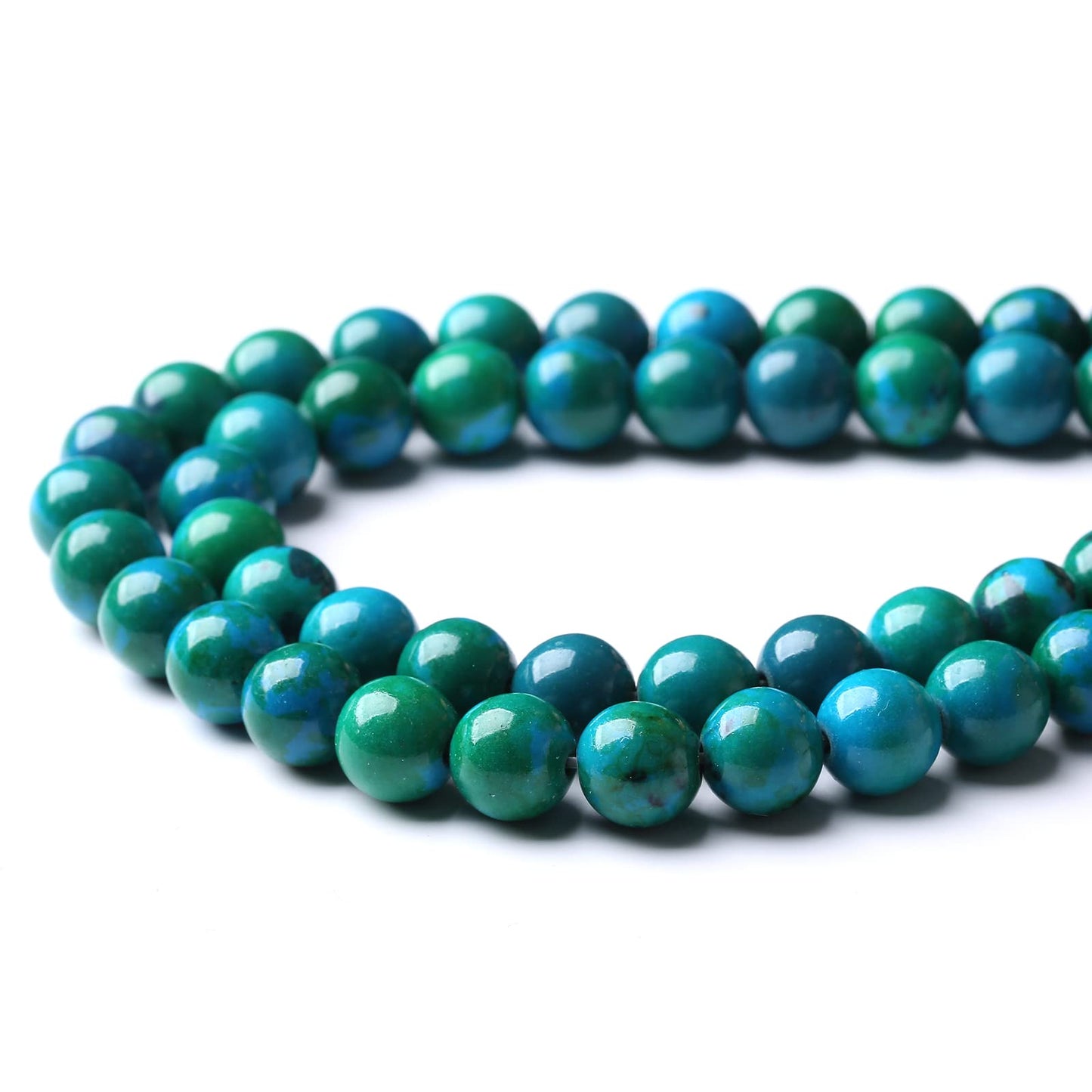 45PCS 8MM Natural Phoenix Stone Beads Round Loose Stone Beads for Jewelry Making DIY Energy Stone Healing Power Bracelet 15"