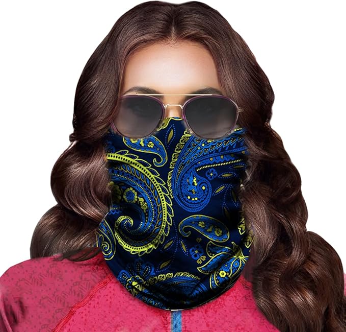 Obacle Neck Gaiter Face Mask Bandana for Dust Wind Sun Protection for Men Women