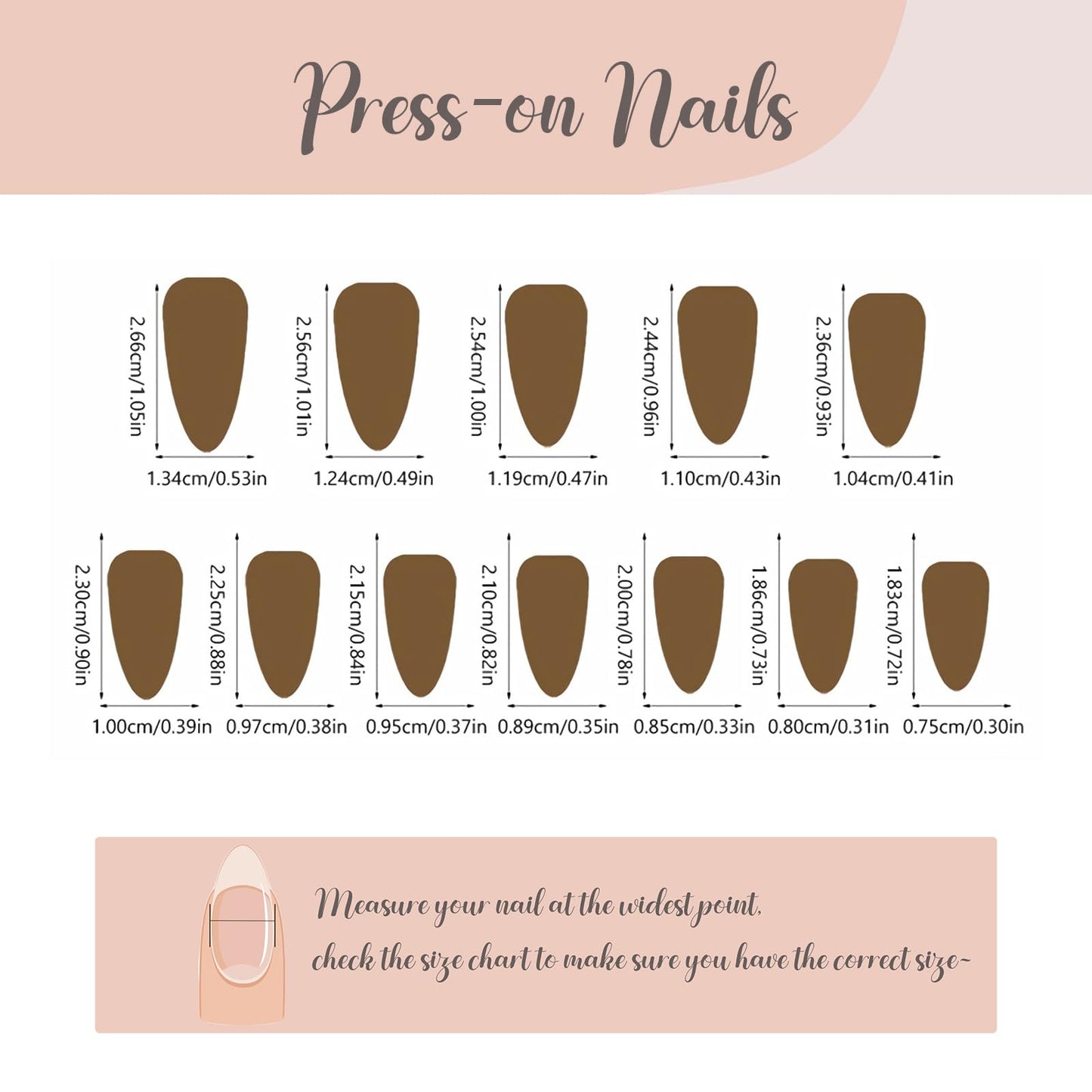 BABALAL Medium Almond Press on Nails, Burgundy Red Acrylic Nails with Gold Glitter Design, 24Pcs Glossy Full Cover Glue on Nails Manicure