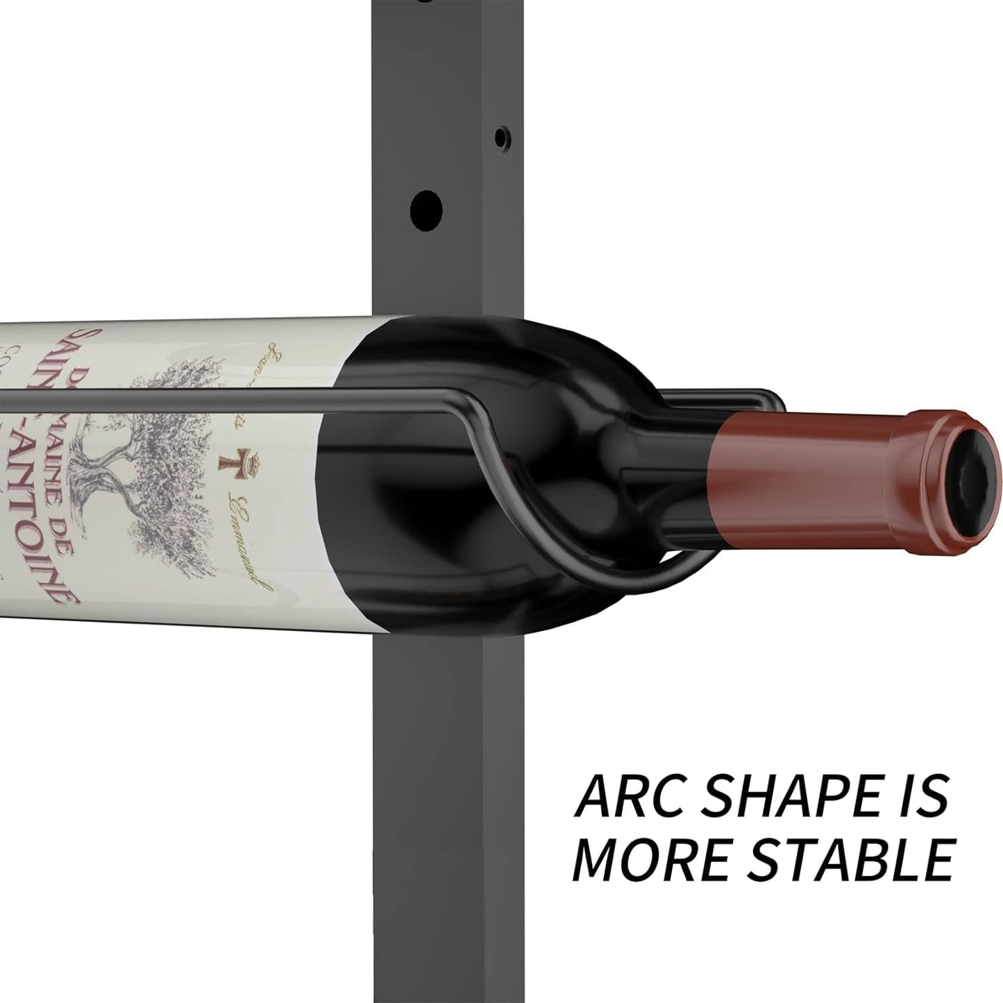 2 Pack 12 Bottle Wall Wine Rack for 24 Wine Bottles, DIY Detachable Wall Mount Wine Rack, Wine Storage Organizer Display Holder Used As One or Four, for Dining Room, Wine Cellar, wine lover gift
