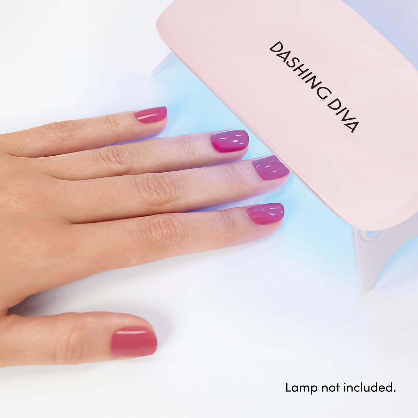 Dashing Diva Glaze Nail Strips - Stone Cold | Works with Any LED Nail Lamp | Long Lasting, Chip Resistant, Semicured Gel Nail Strips | Contains 34 Salon Quality Nail Wraps, 2 Prep Pad, 1 Nail File