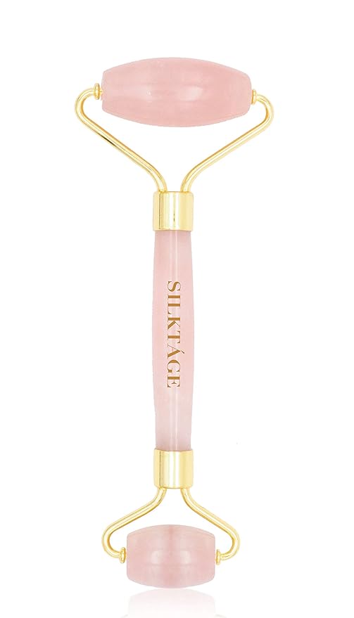SILKTÁGE ROSE QUARTZ FACIAL ROLLER