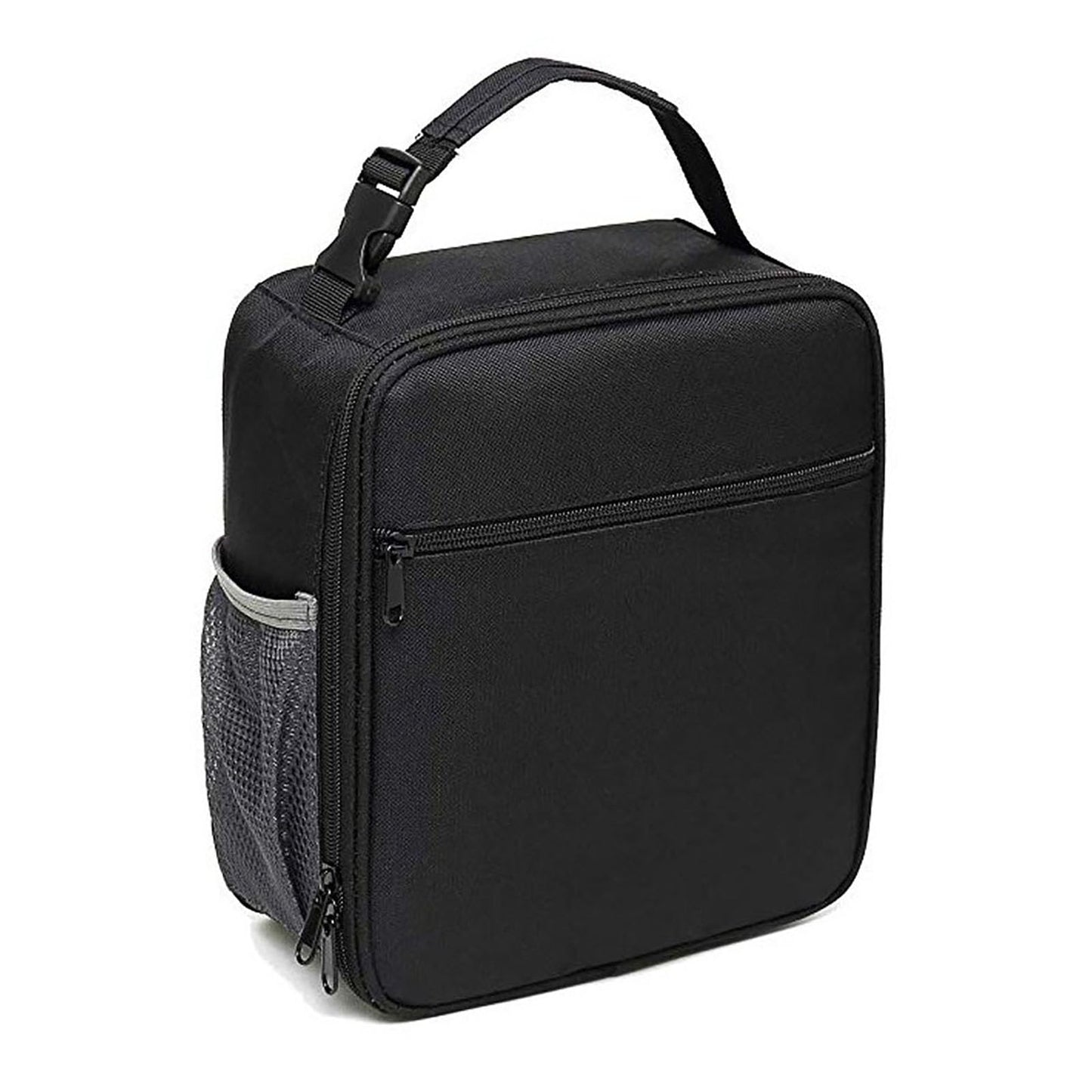 HZNOO Insulated Lunch Bag for Men & Women, Leakproof Double Zipper Lunchbox with Mesh Pockets Work Gym Camping Travel, Easy-Clean Design