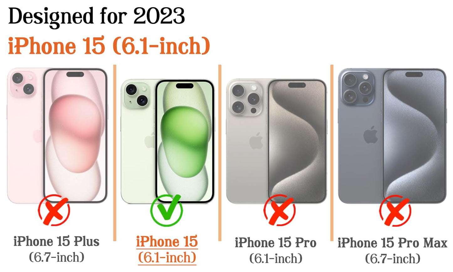 flewfun Magnetic for iPhone 15 Case Cute Beetle Phone Case, Entomology Insect Art Shockproof Slim TPU and Hard PC Protective Phone Cover Compatible with MagSafe Gift for Entomology Lover