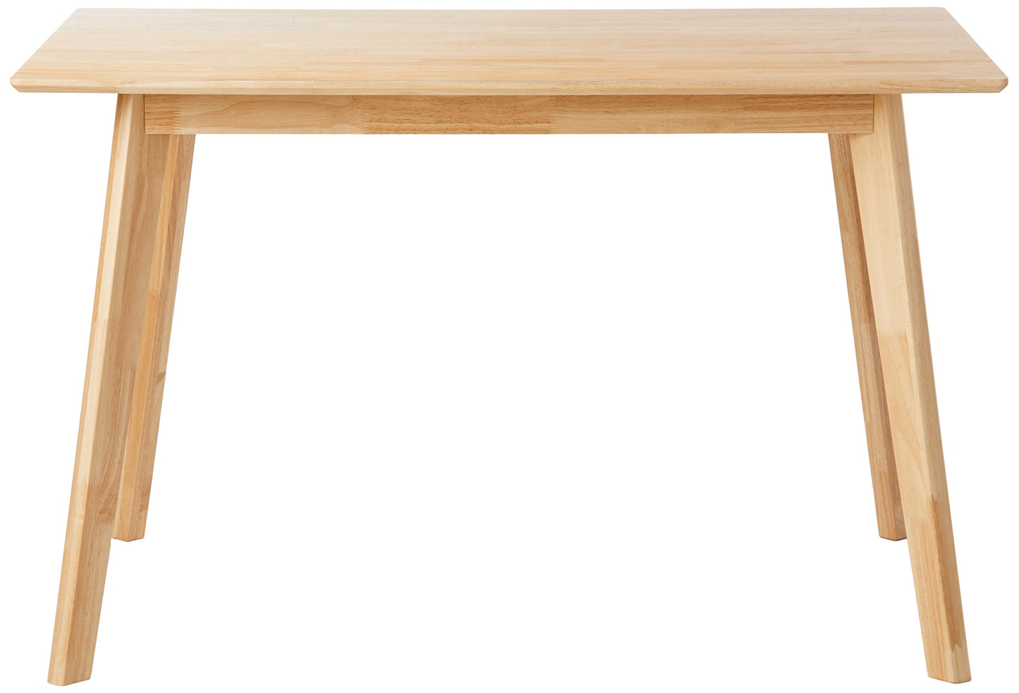 Amazon Basics FSC Certified Sturdy Solid Wood Rectangular Dining Table, Easy Assembly, Kitchen Table, 29.5"D x 47.2"W x 29.5"H, Natural Wood
