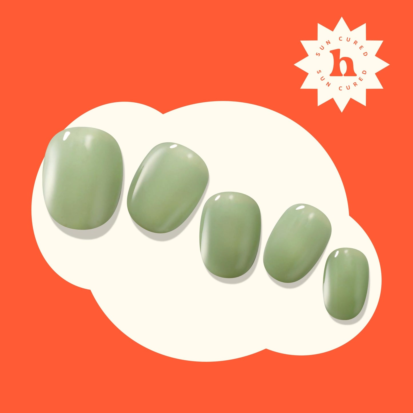 Heyhae Semi Cured Gel Nail Strips | No LED Lamp Needed | Solid, Green, Spring | Easy Apply & Remove, Salon Quality | Includes 28 Strips, 1 Prep Pads, Nail File & Wooden Stick - Hey, Matcha Girly