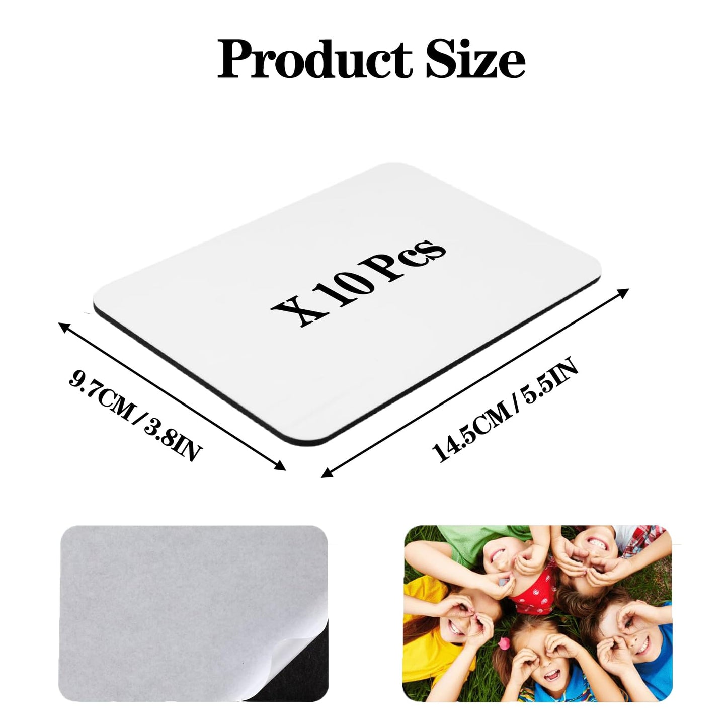 10 Pcs Sublimation Magnets Blanks, Enlarge 4 x 6 Inch Sublimation Refrigerator Magnet Blanks Personalized Fridge Decorative for Home Wall Decor DIY Christmas Decoration
