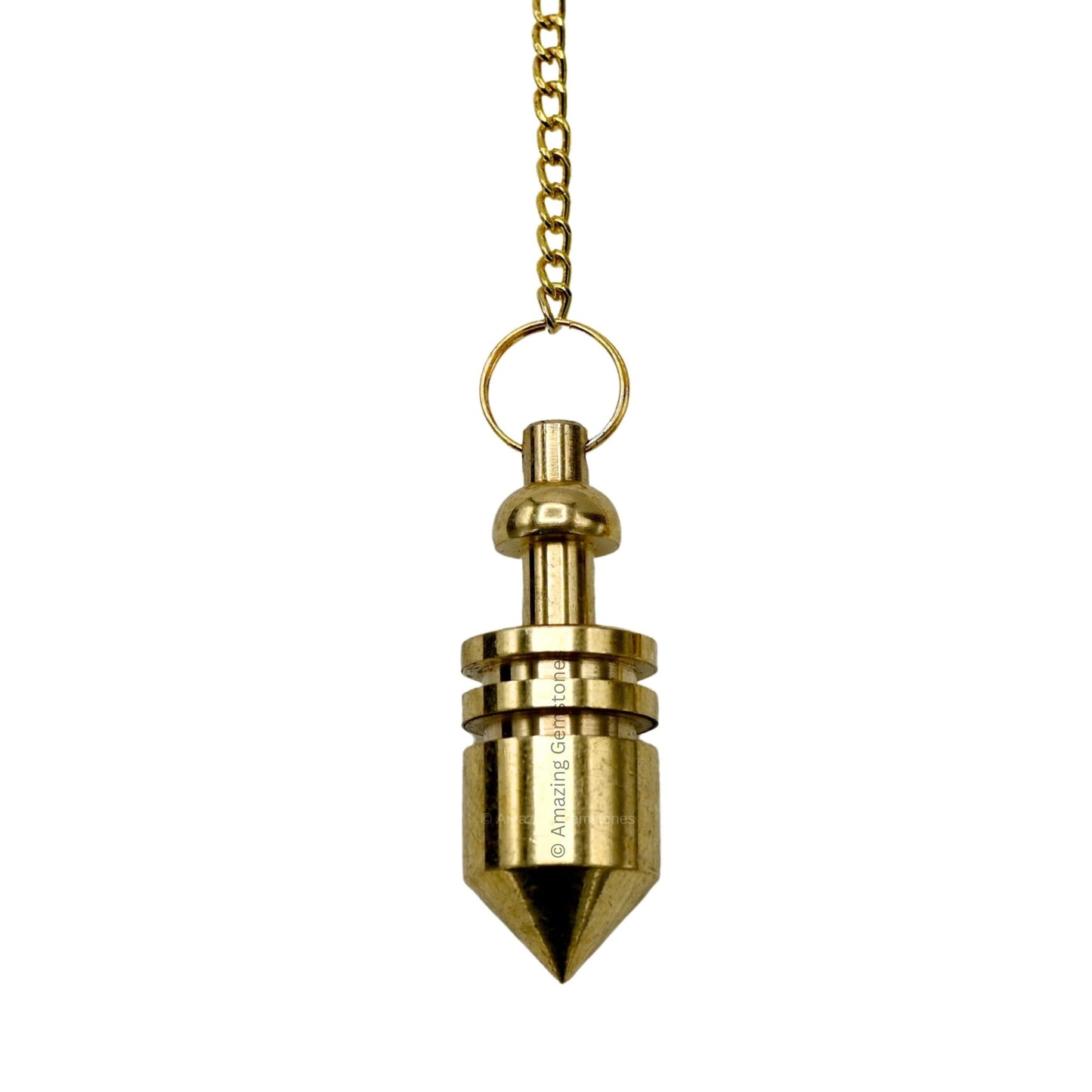 Amazing Gemstone Healing Metal Pendulums for Divination, Gold Bullet Steel Copper Pendulum High Energy Pendulo de Bronce Pendulos de Mesa MP49