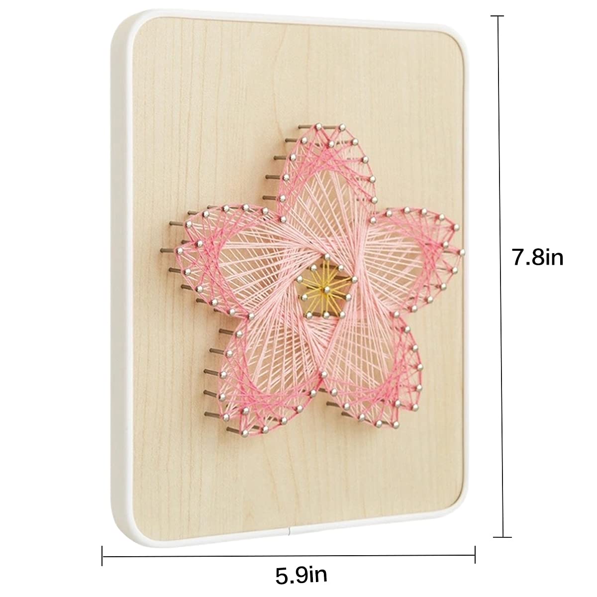 BAZIMA DIY String Art Kit for Beginner, DIY Cherry Blossoms Craft Kit,Unique Gift,Craft Kit for Holidays