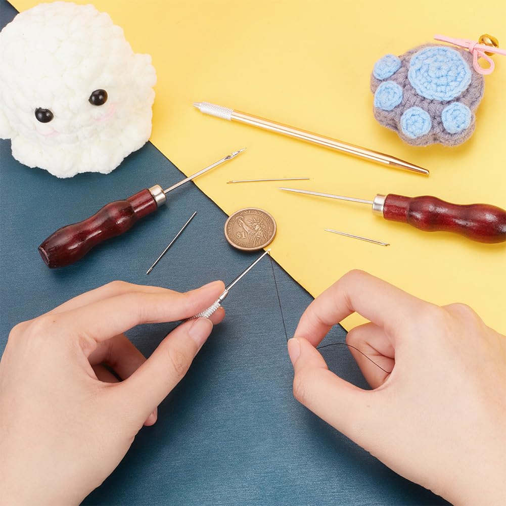 AHANDMAKER Doll Hair Rooting Tool Reroot Rehair Tools Alloy Rooting Needles Doll Making Kit Doll Hair Making Accessories for DIY Handle Doll OB BJD Wig