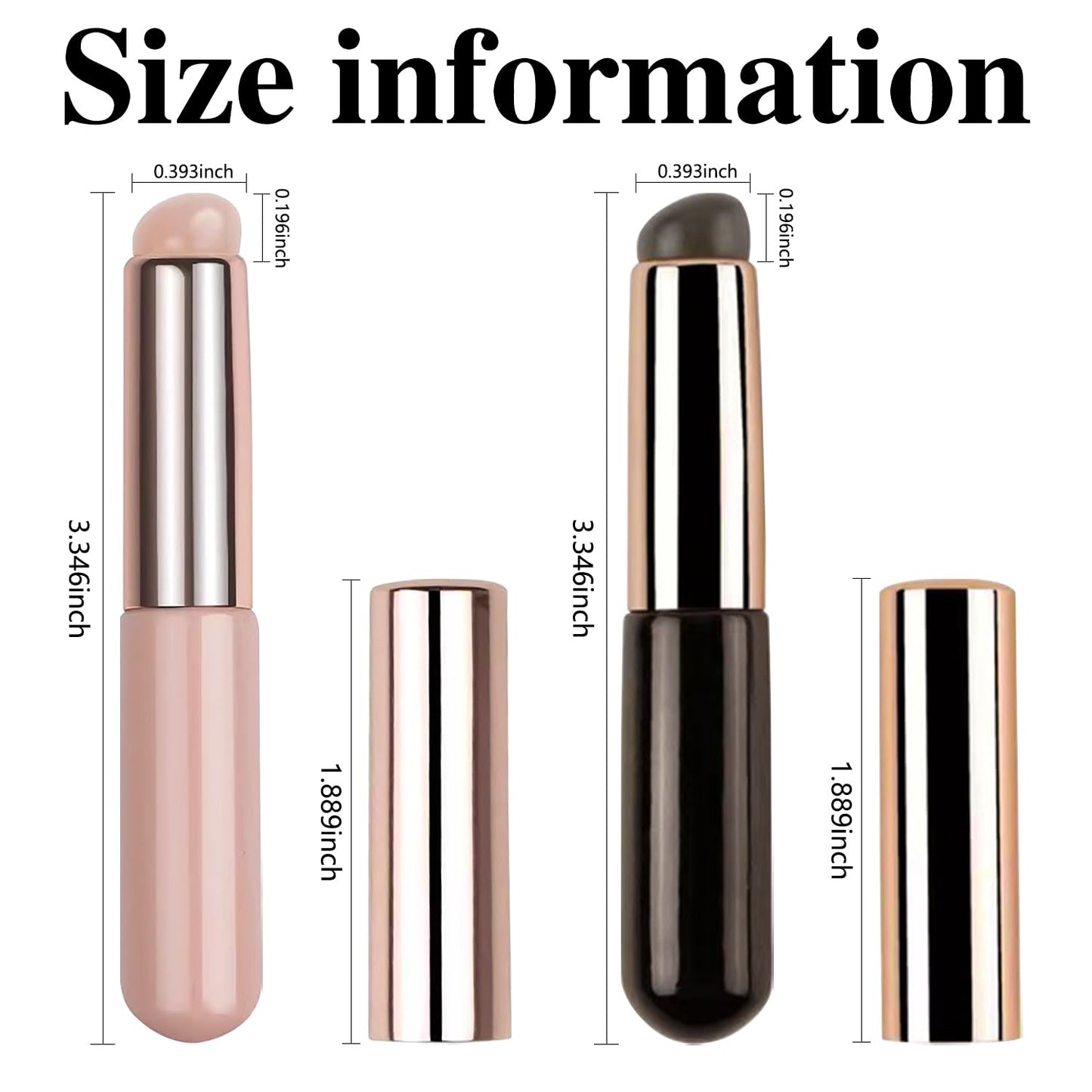 YECIRALA 6Pcs Ombre Nail Brushes Set Silicone Nail Art Brushes for UV Gel Polish Lip Eyeshadow Makeup, Multi-use Manicure Design Tool Reusable Nail silicone Brushes Nail Ombre Brush For Women