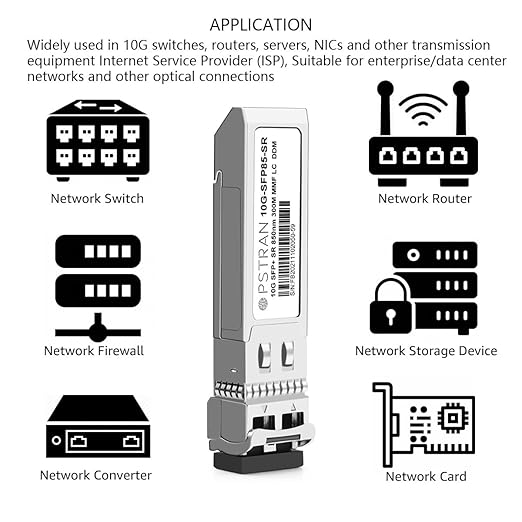 OPSTRAN 10GBASE-SR SFP+ Optical Transceiver Module Compatible with D-Link DEM-431XT DEM-431XT-DD 850nm 300m DOM Duplex LC MMF 4 Pack