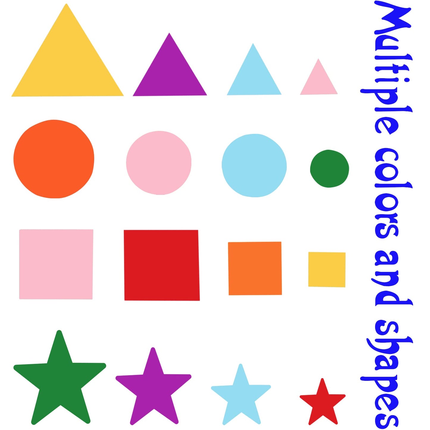Gushu 1500Pcs Foam Stickers Foam Shapes Stickers for Kids,10 Colors Self Adhesive Craft Supplies Geometric Stickers with Googly Eyes for Preschool Craft DIY Program (Circle, Square, Triangle, Star)