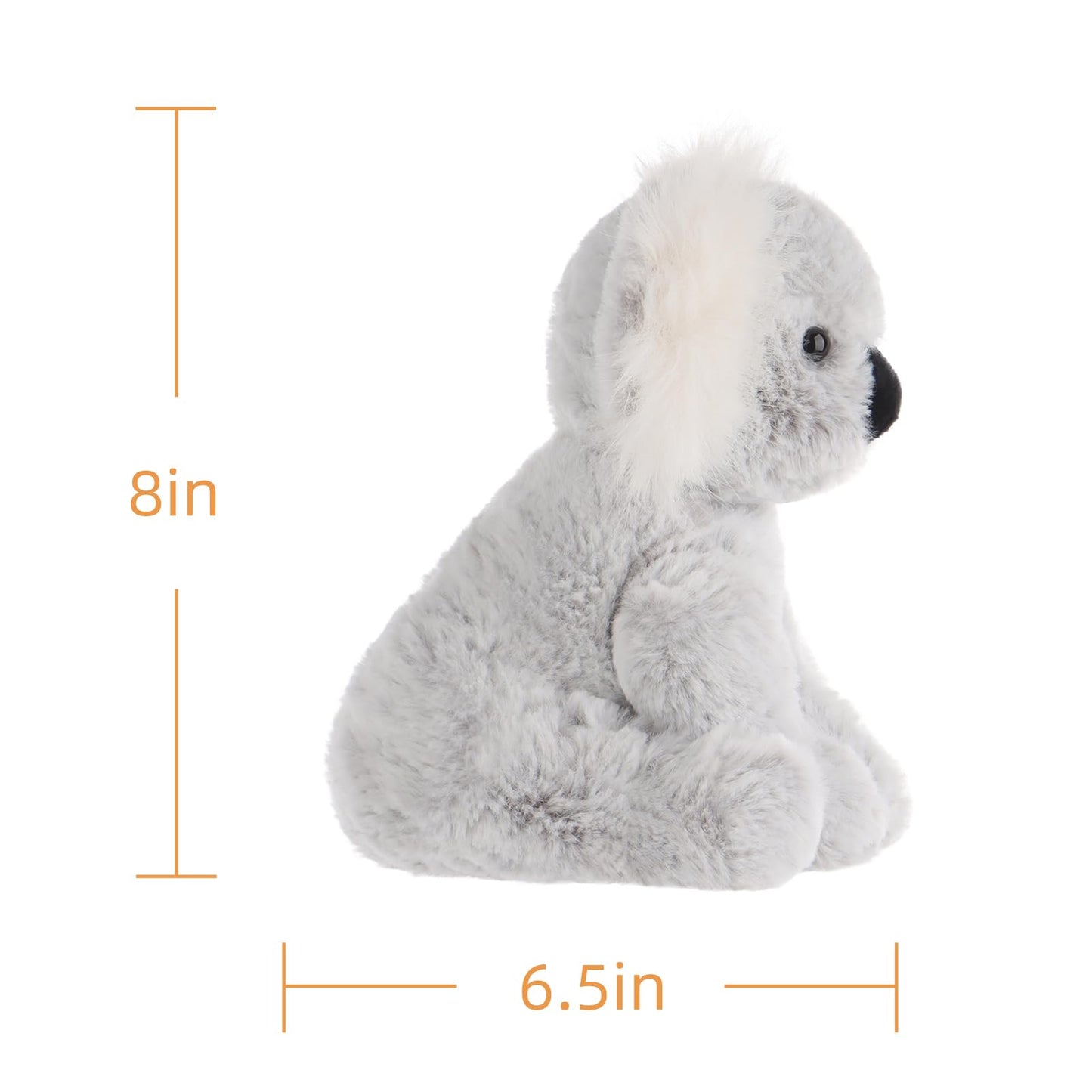 Apricot Lamb Toys Plush Gray Plush Koala Stuffed Animal Soft Cuddly Perfect for Child 8 Inches