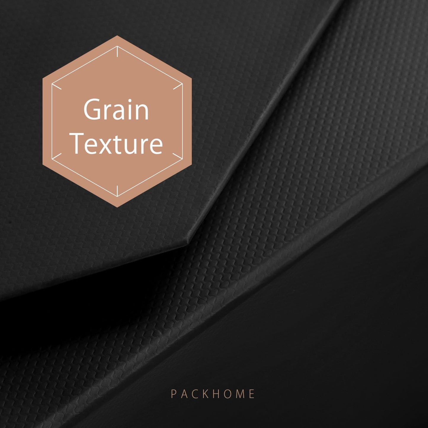 PACKHOME 17x14.5x5.5 Inches, 3 Extra Large Gift Boxes with Lids, Magnetic Closure Boxes for Clothes and Large Gifts (Matte Black with Grain Texture)