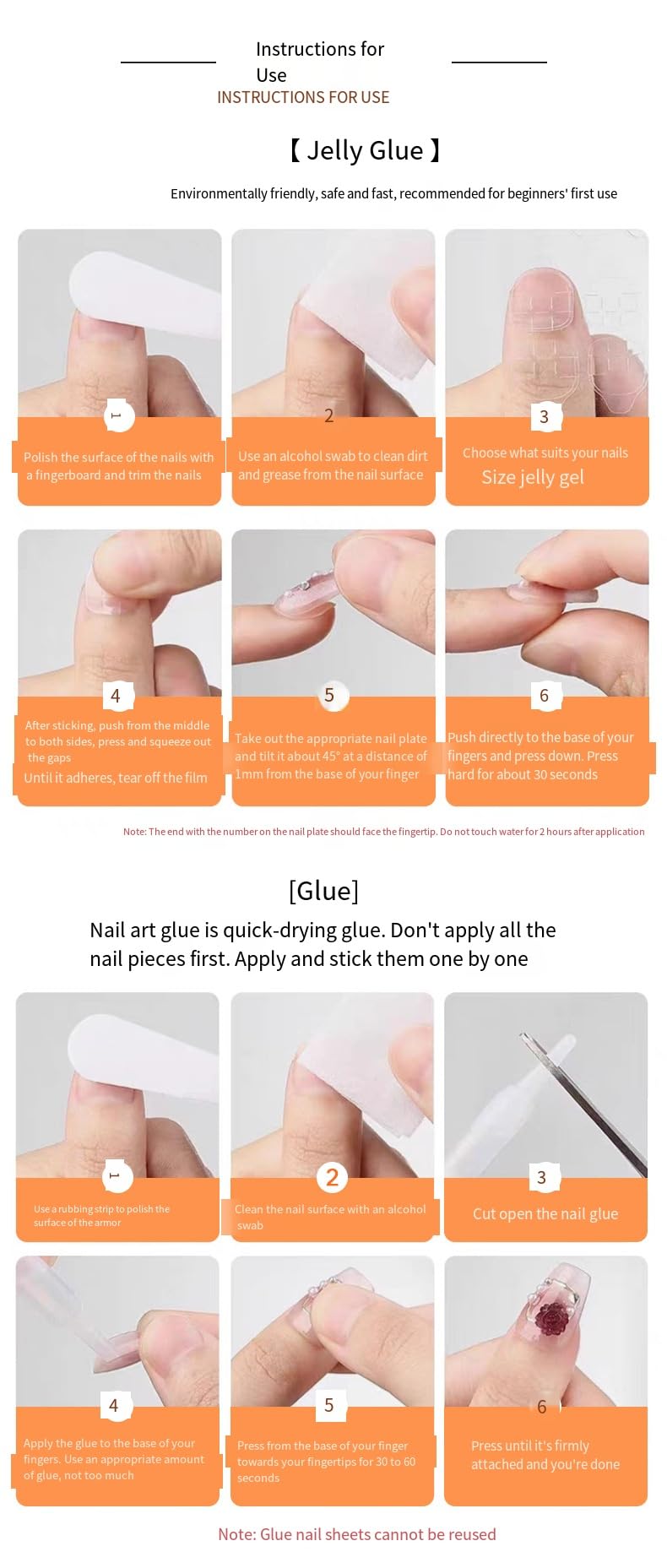 Thrivingbyday 30pcs Reusable Fake Nails,Ocean Theme Press on Nails, Starfish & Seashell 3D Design, Blue Marble & Sandy Texture, Full Cover False Nails with Glue and Adhesive Tabs, Easy to Apply