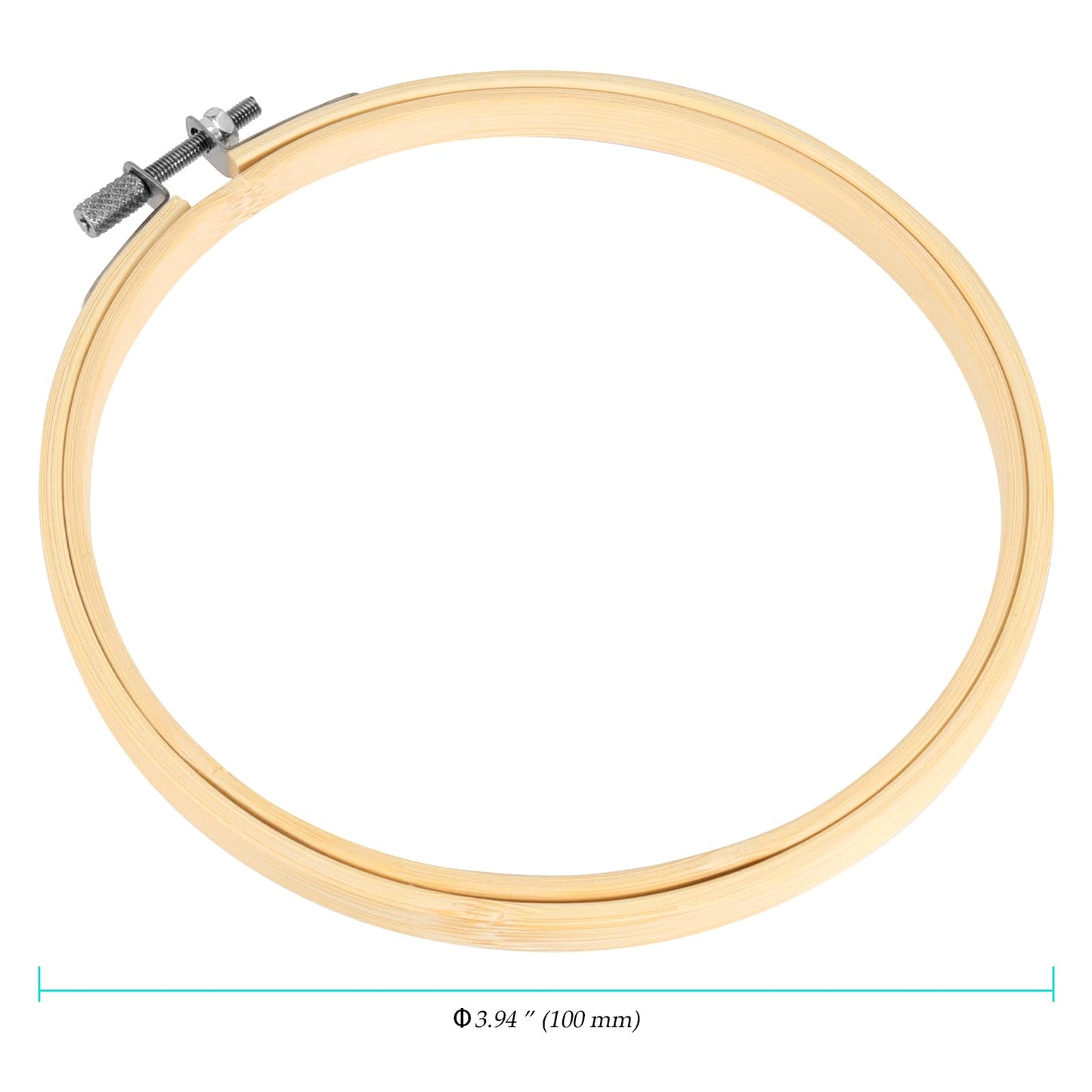 NINGWAAN 40 Pack 4 Inch Embroidery Hoops Bamboo, Small Wooden Cross Stitch Circles for Sewing, Art Craft ﻿
