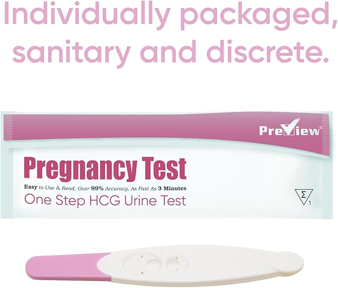 Preview Pregnancy Test Midstream Early Result 6 Pack - Extra Sensitive HCG Urine Test 10 MIU