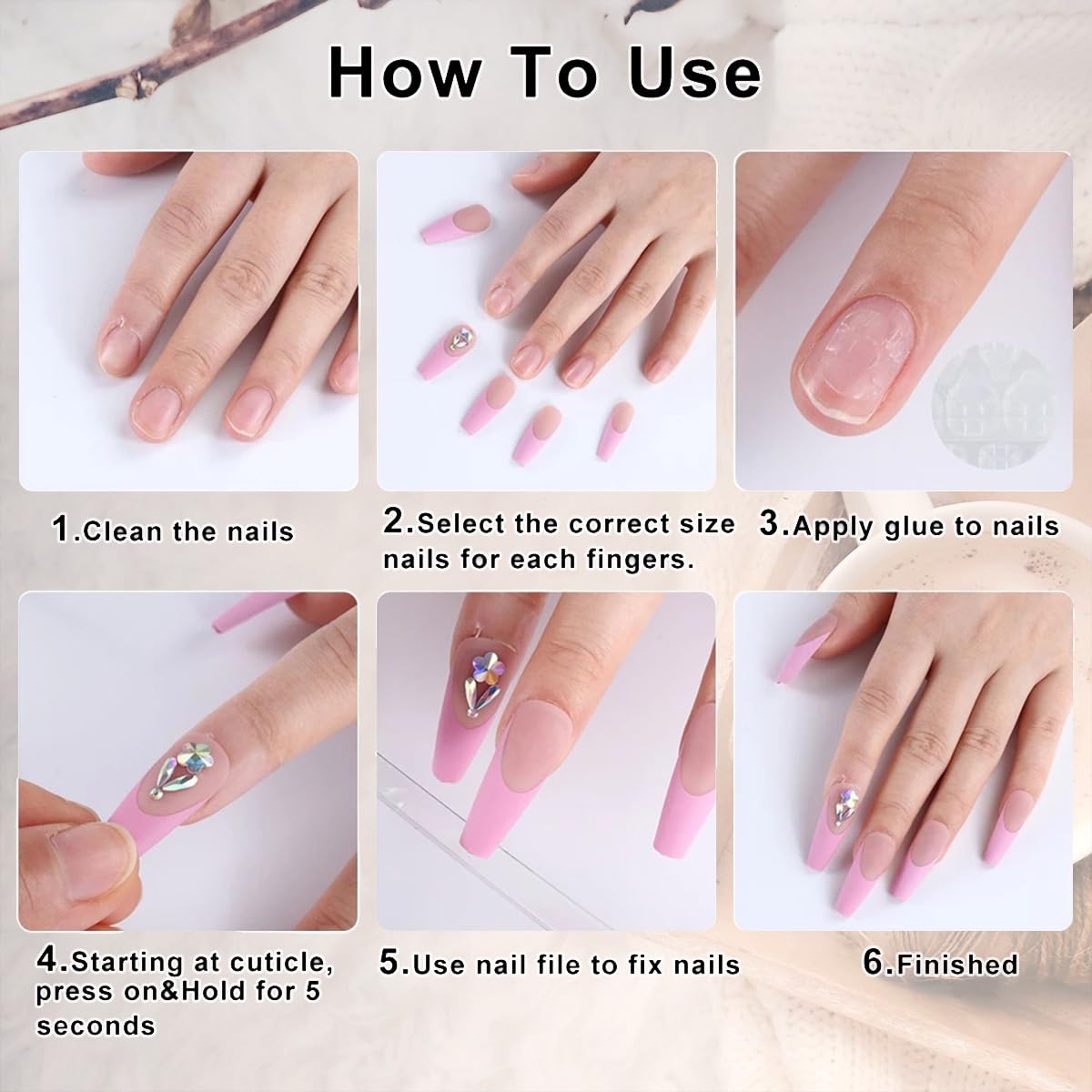 24Pcs Bow Press on Nails Medium Almond Fake Nails Black with Leopard Print Design Bow Charms False Nails Glossy Full Cover Artificial Glue on Nails Nude Stick on Nails Valentine's Day Nails for Women