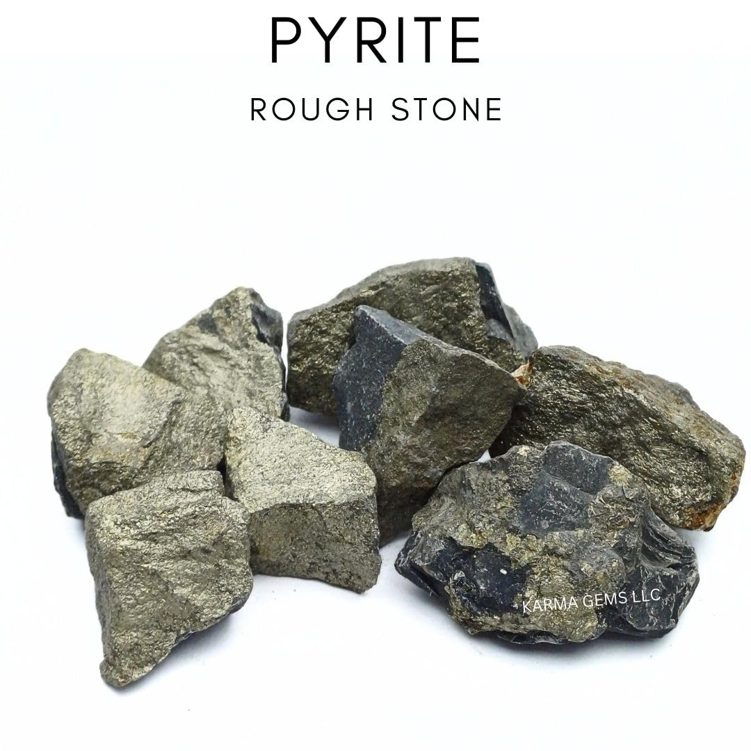 Crystals, Rocks, Jade, Crystals and Healing Stones, Witchcraft Supplies, Healing Crystals, Stones, Healing Stones, Rock Collection, Agate, Raw Stones (Pyrite, 2 Pcs)