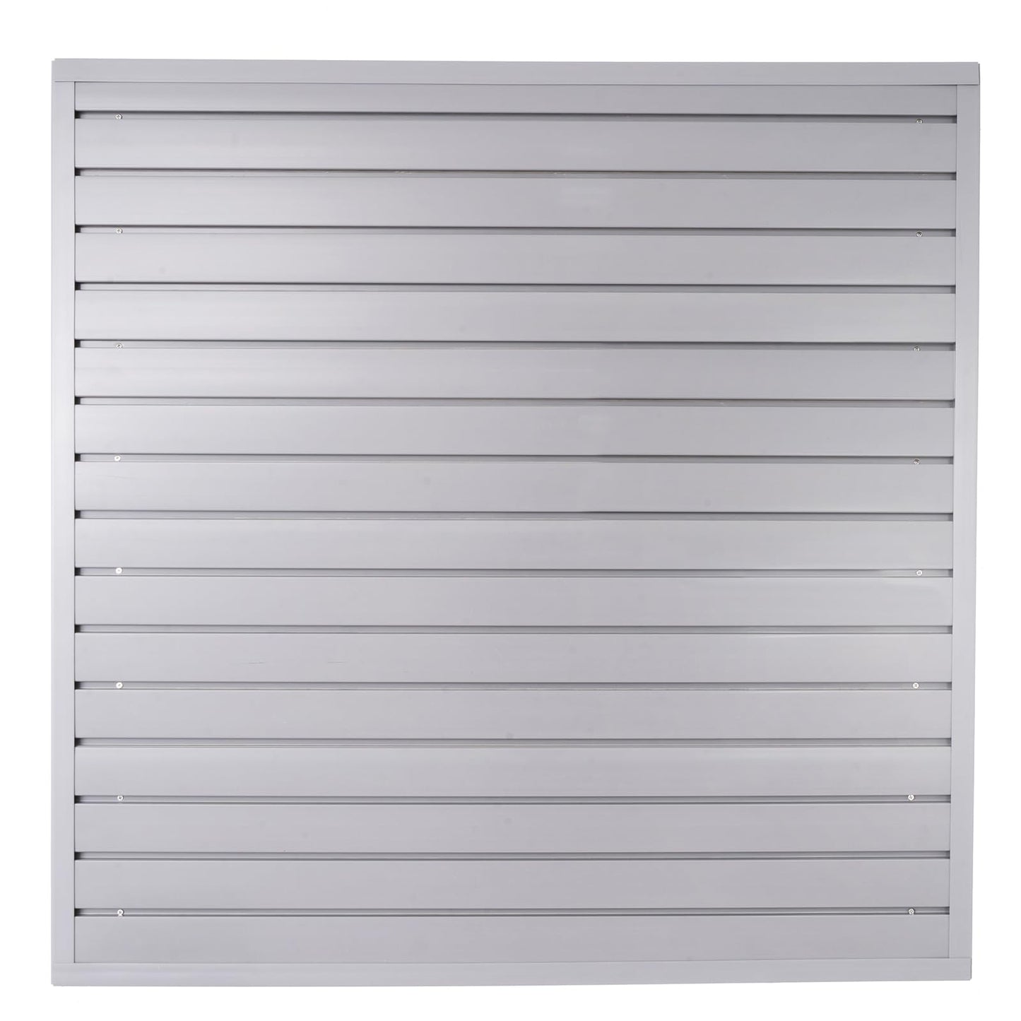 Slatwall Panel Garage Organizer Heavy Duty Wall Mounted, PVC Slat Panels Home Storage System, Tool Organization Peg Board 4ft by 4ft (Gray)