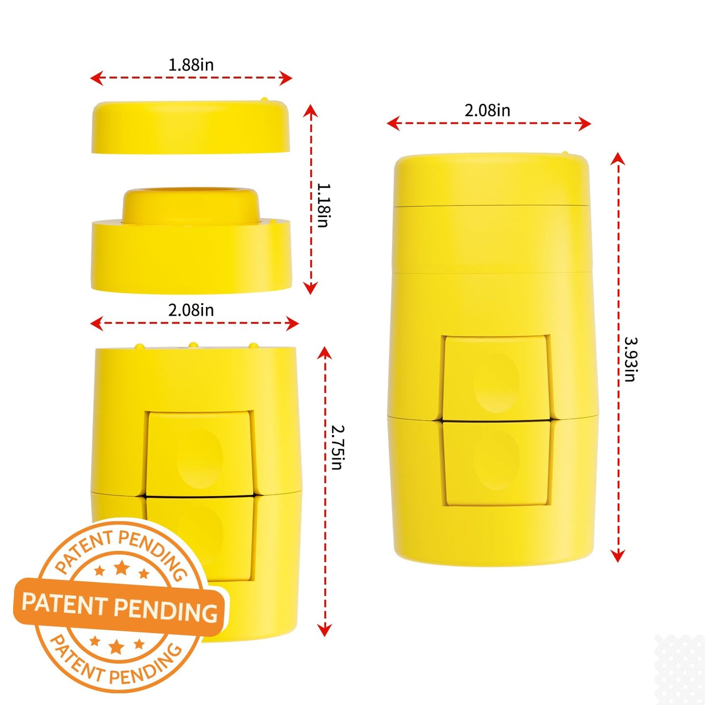 2 in 1 Egg Shell Opener, Egg Piercer for Hard Boiled Egg, Cute Egg Cracker for Raw Eggs, Egg Peeler Separator for Home Kitchen Gadgets Tool, Yellow
