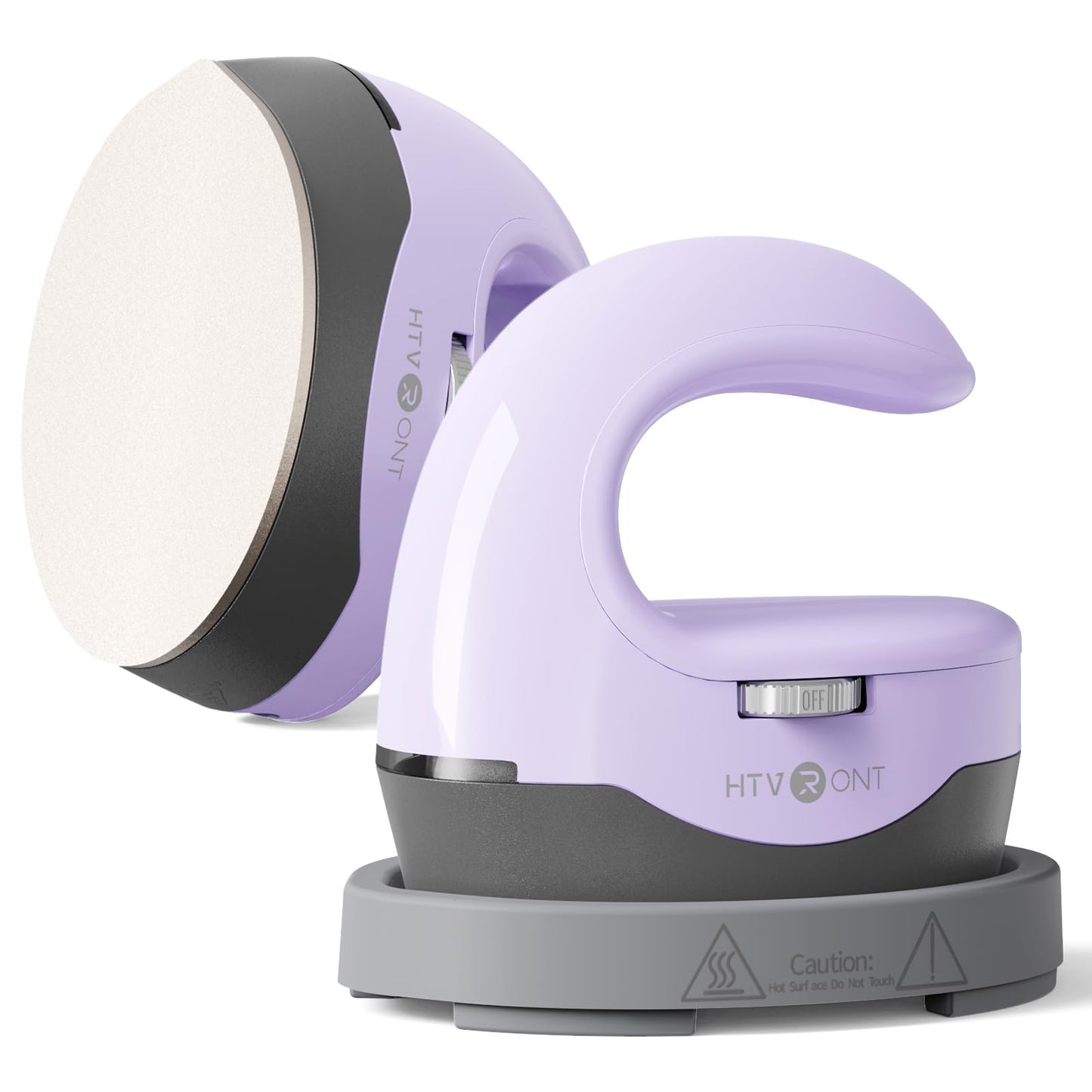 HTVRONT Heat Press H1 Mini Heat Press Machine, Small Heat Press for Perler Beads, Portable Iron Press Machine for T Shirts, Hats, Heating Transfer Projects (H1 Lavender Purple)
