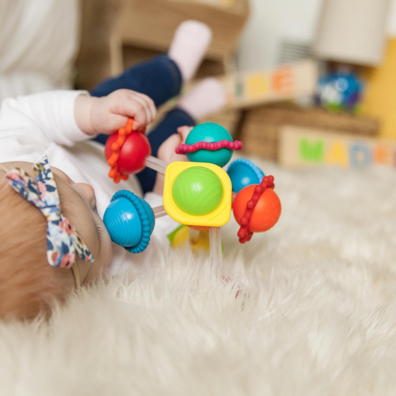 Fat Brain Toys Wimzle, Sensory, Fidget Toys for Toddlers, Babies 6 Months+