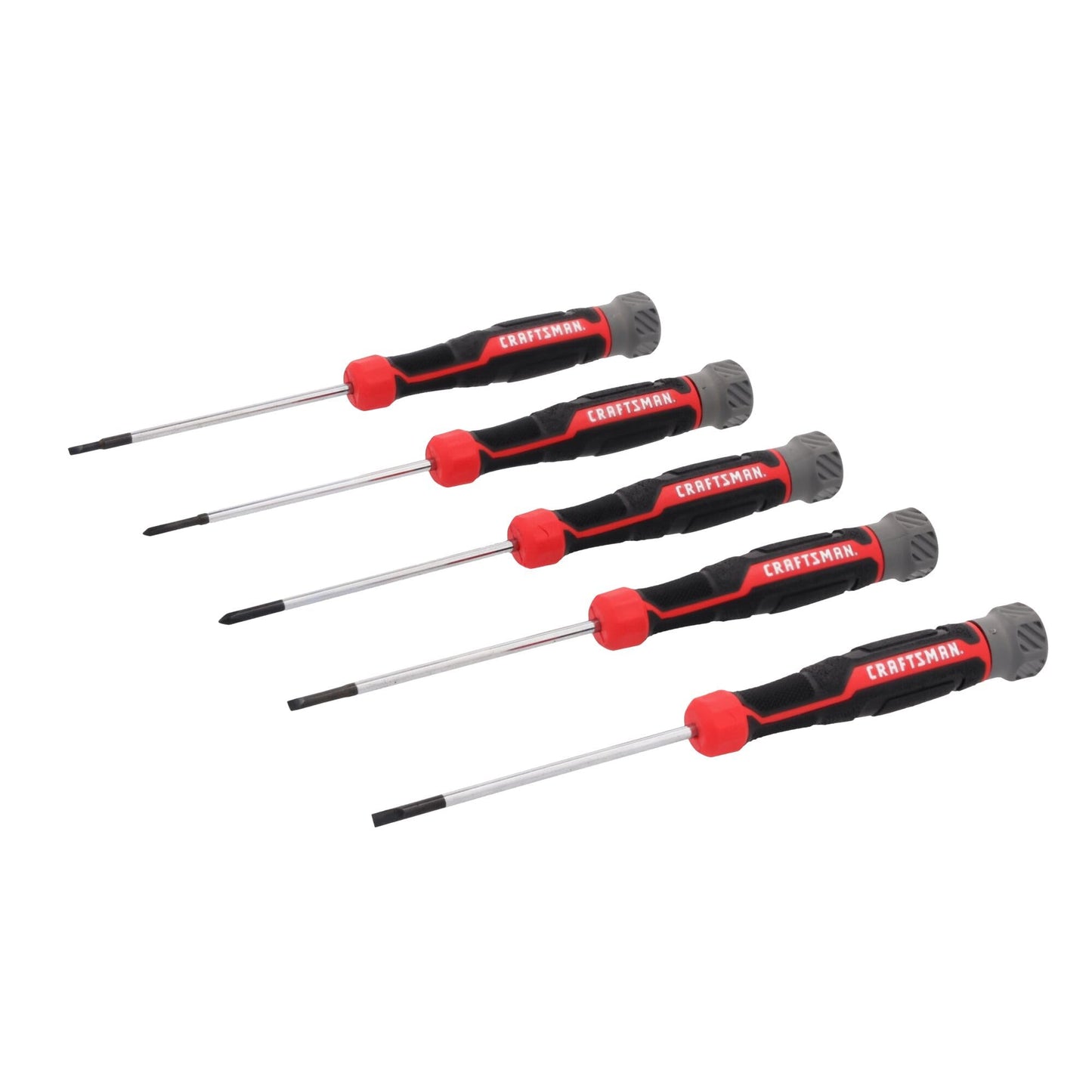 CRAFTSMAN Precision Screwdriver Set 5 PC Durable, Magnetic Tips, Textured Grip Handle (CMHT65141)