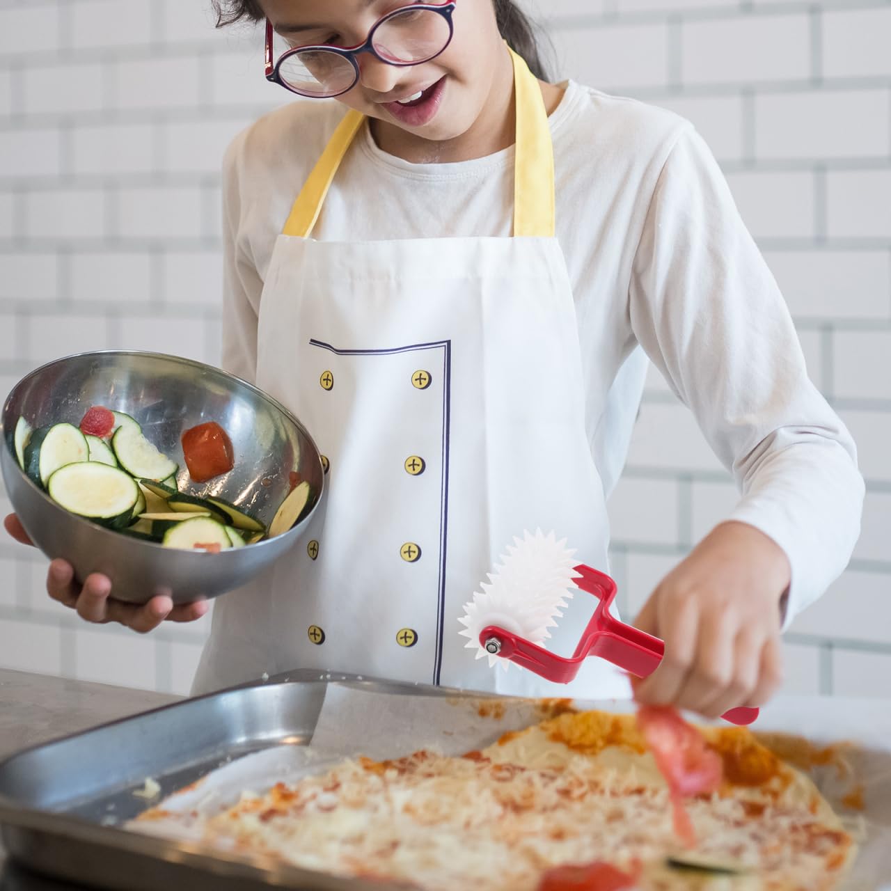 GALPADA Pizza Dough Docker Roller: Pin Puncher Dough Hole Maker Pizza Making Accessories for Home Baking Commercial Kitchen