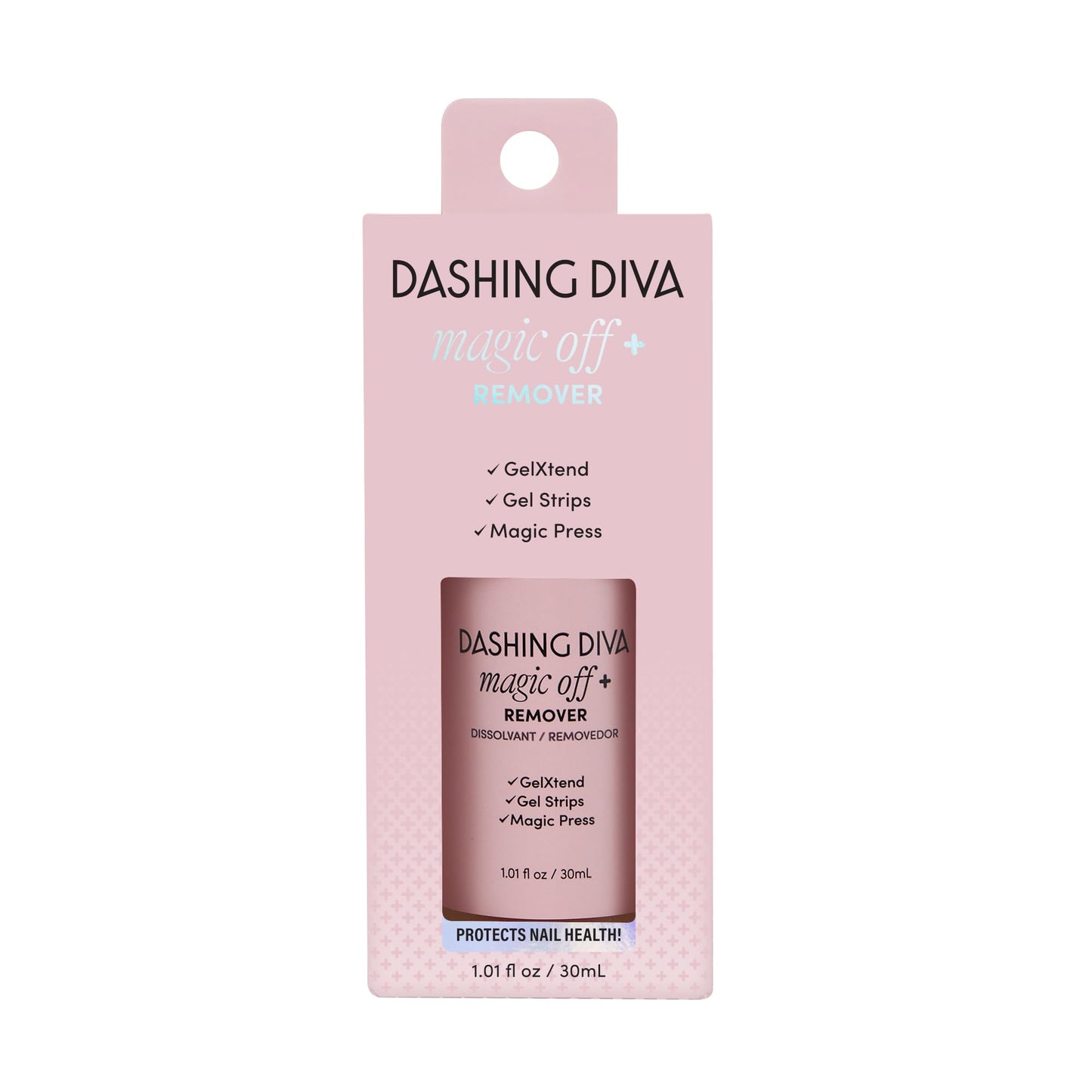 Dashing Diva GelXtend Design & Removal Kit - Nail Tips & Magic Off+ Remover - Acrylic Nails with LED Glue - Lasts Up to 14 Days - Press On Remover with Niacinamide and Castor Oil - Pitaya Punch
